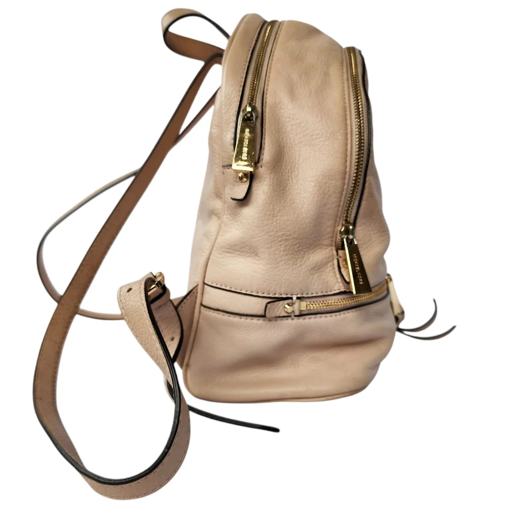 Michael Kors Rhea Zip Medium Size Backpack Soft Pink‎ Leather Blush